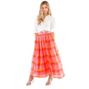 NWOT MDS Stripes Plaid Skirt